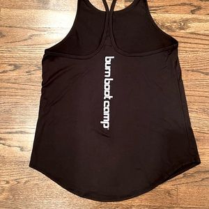 Burn Boot Camp Black Women’s Tank - Logo on Back - Small